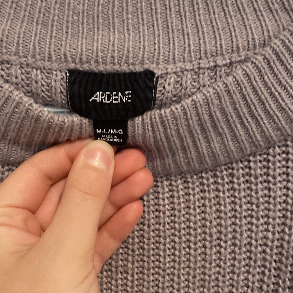 Purple Knit Sweater - Picture 2 of 2
